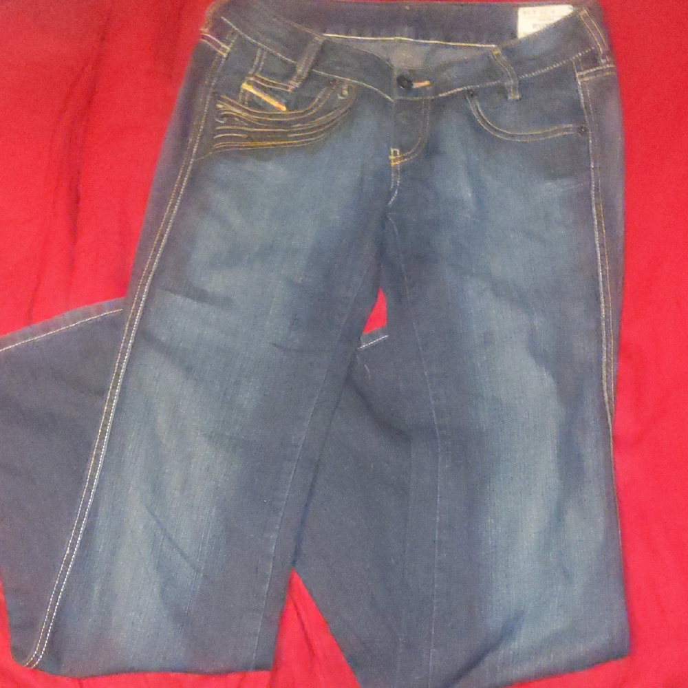 Diesel Women's Dark Blue Boot Cut Jeans